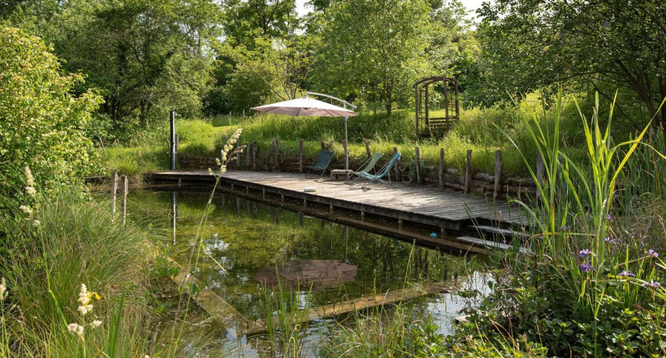 plan large de la piscine naturelle