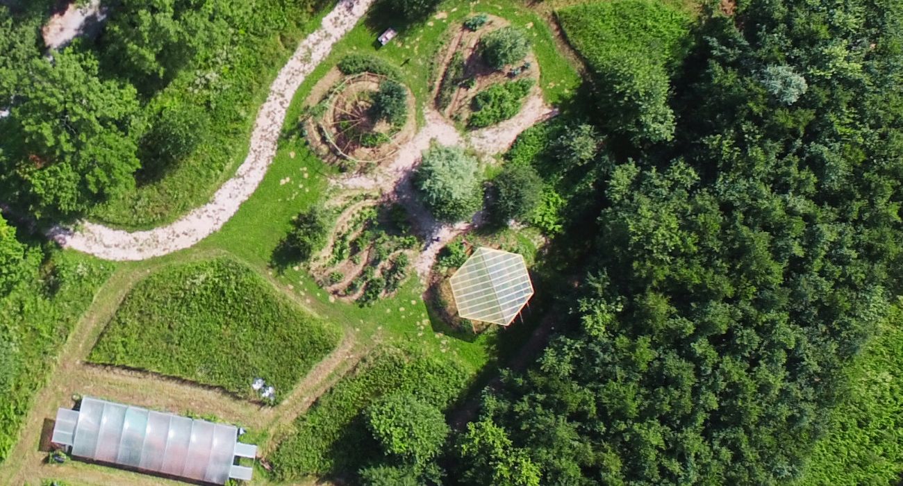 jardin mandala vue du ciel