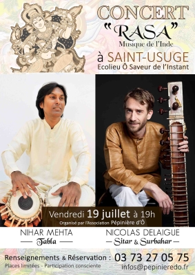 Concert : Musique de l'Inde " RASA"